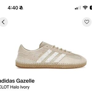 adidas gazelle clot by edison chen halo ivory